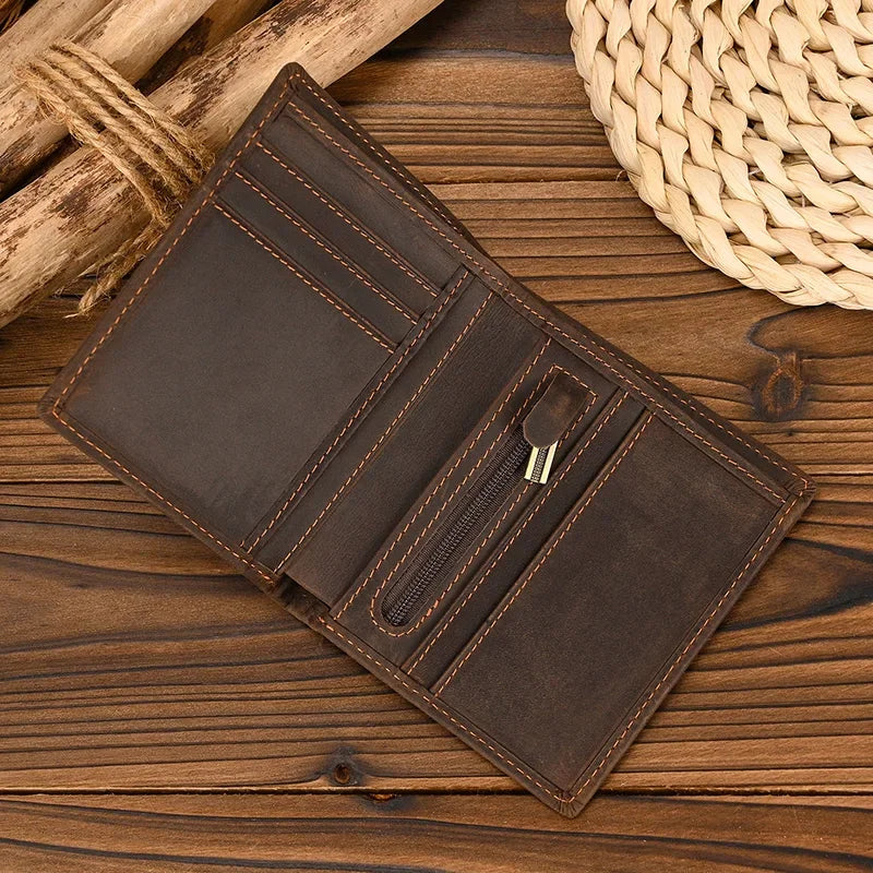 Carteira Masculina de Couro Genuíno – Modelo Minimalist