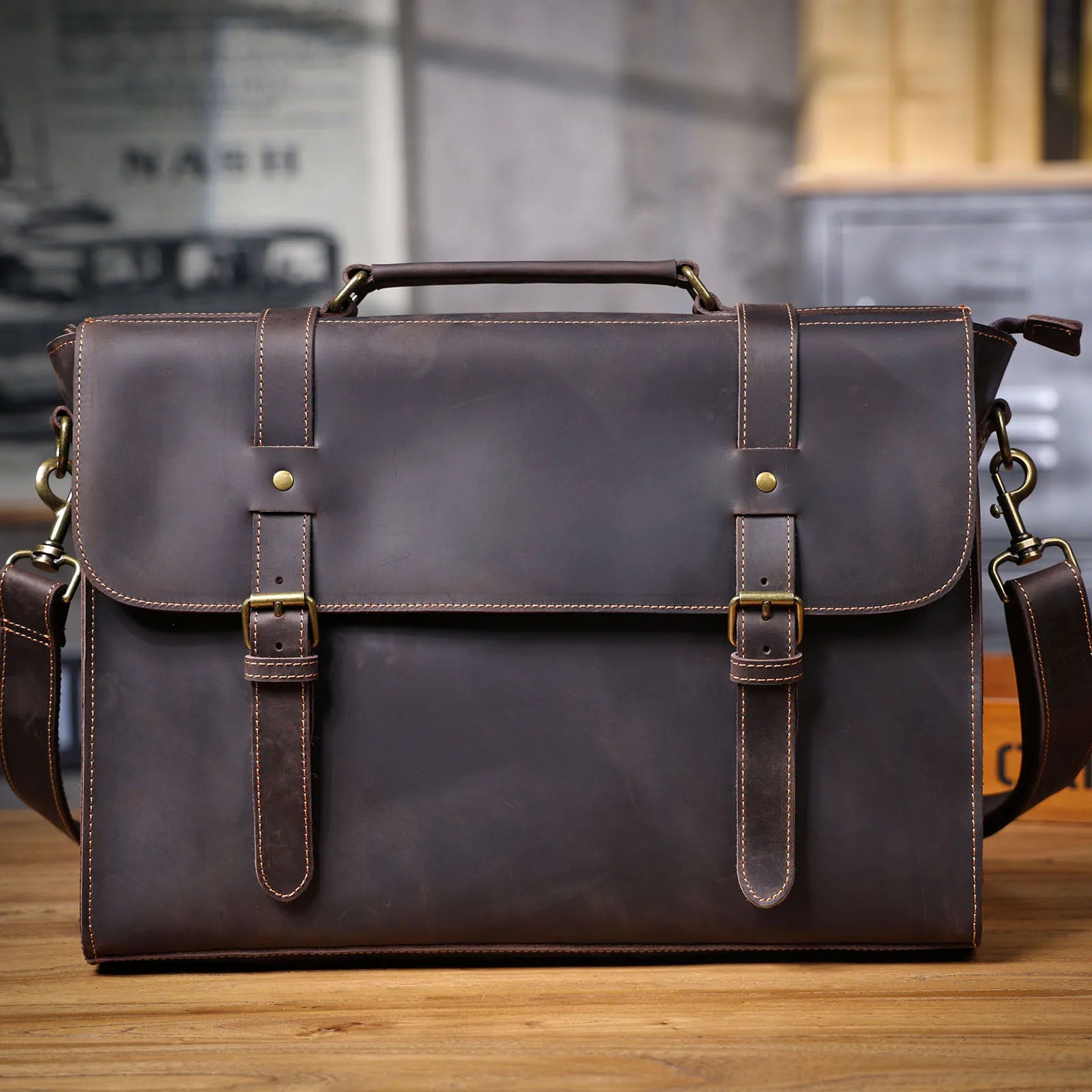 Pasta Masculina Executiva de Couro Legítimo – Modelo Prime