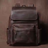 Mochila de Couro Genuíno Vintage Prime
