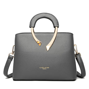 Bolsa Feminina de Couro Genuíno – Modelo Dual Elegance (Mão e Ombro)