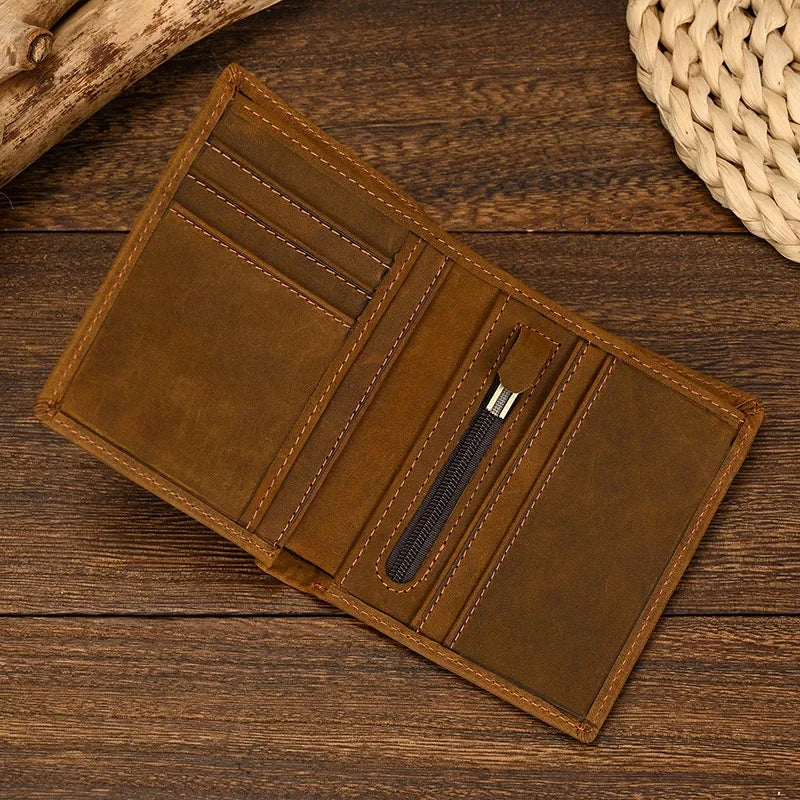 Carteira Masculina de Couro Genuíno – Modelo Minimalist