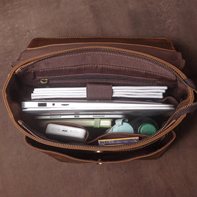 Mochila de Couro Legítimo Linha Prime Retro