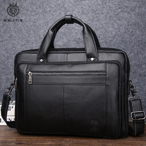 Pasta de Couro Masculina para Notebook – Modelo Executivo Cowhide