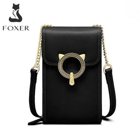 Bolsa Feminina de Couro Legítimo Foxer – Modelo Minimalista Barcelona