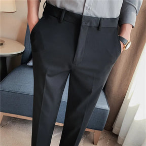 Calça formal bordada para homens