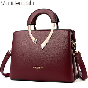 Bolsa Feminina de Couro Genuíno – Modelo Dual Elegance (Mão e Ombro)