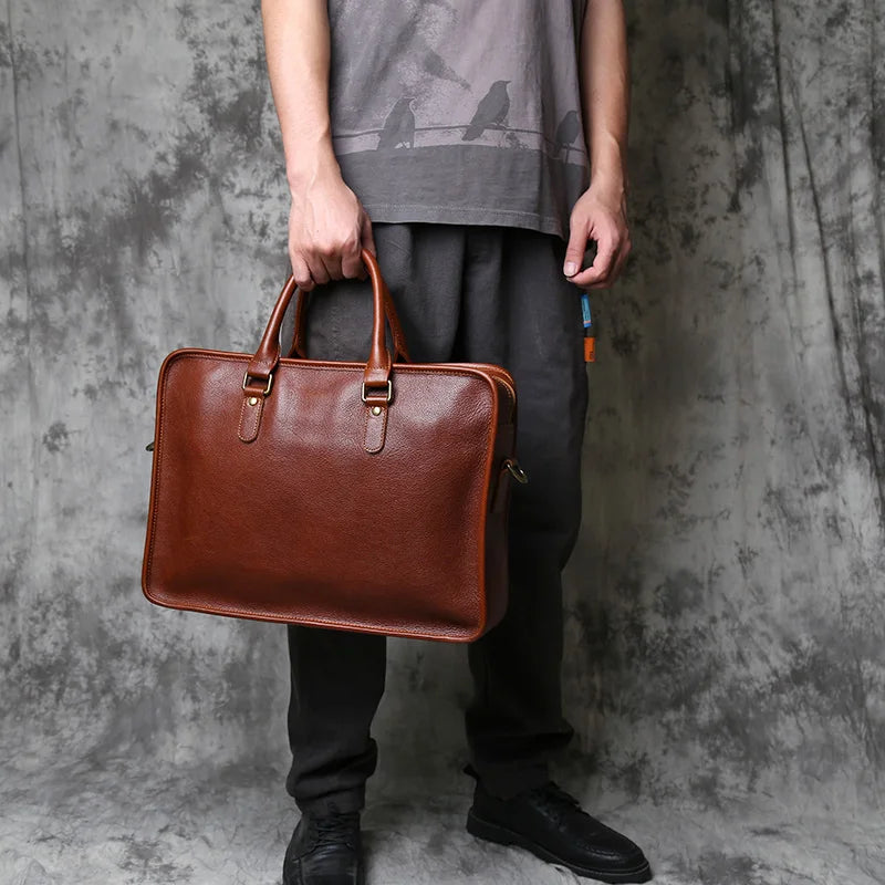 Pasta Masculina Executiva de Couro Cowhide 16 polegadas !