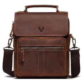 Bolsa Transversal Masculina de Couro Legítimo – Modelo Humerpaul
