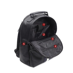Mochila Masculina de Couro Genuíno para Notebook – Modelo Paris