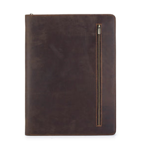 Pasta Executiva de Couro para Notebook, Tablet, Cartões e Documentos
