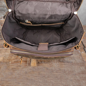 Mochila de Couro Legítimo Prime Traveller