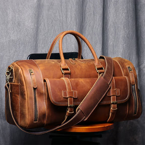 Mala de Viagem Executiva de Couro Legítimo - Modelo Premium!