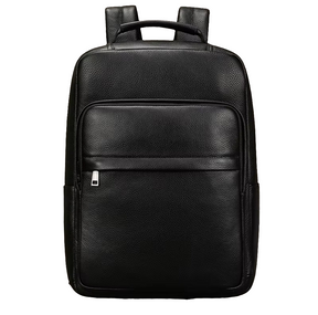 Mochila Executiva de Couro Legítimo All Black Prime