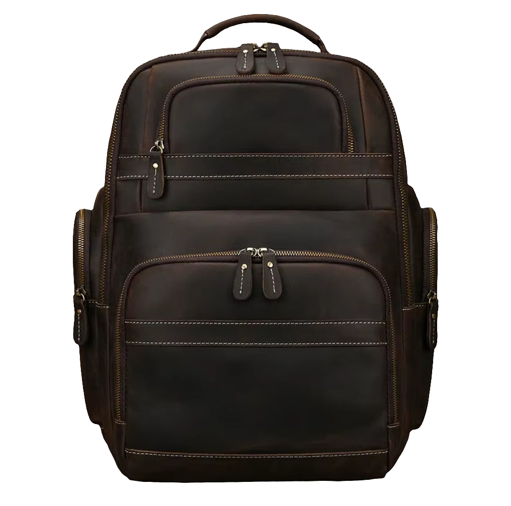 Mochila de Couro Masculina Executiva Prime para Notebook!