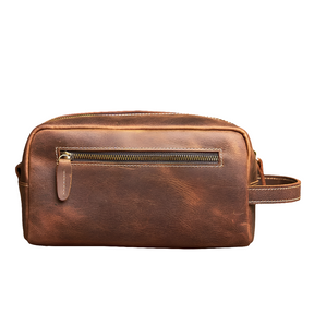 Nécessaire Masculina de Couro Premium – Modelo Vintage Clássico