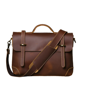 Pasta Masculina de Couro Executiva para Notebook Retro Brow