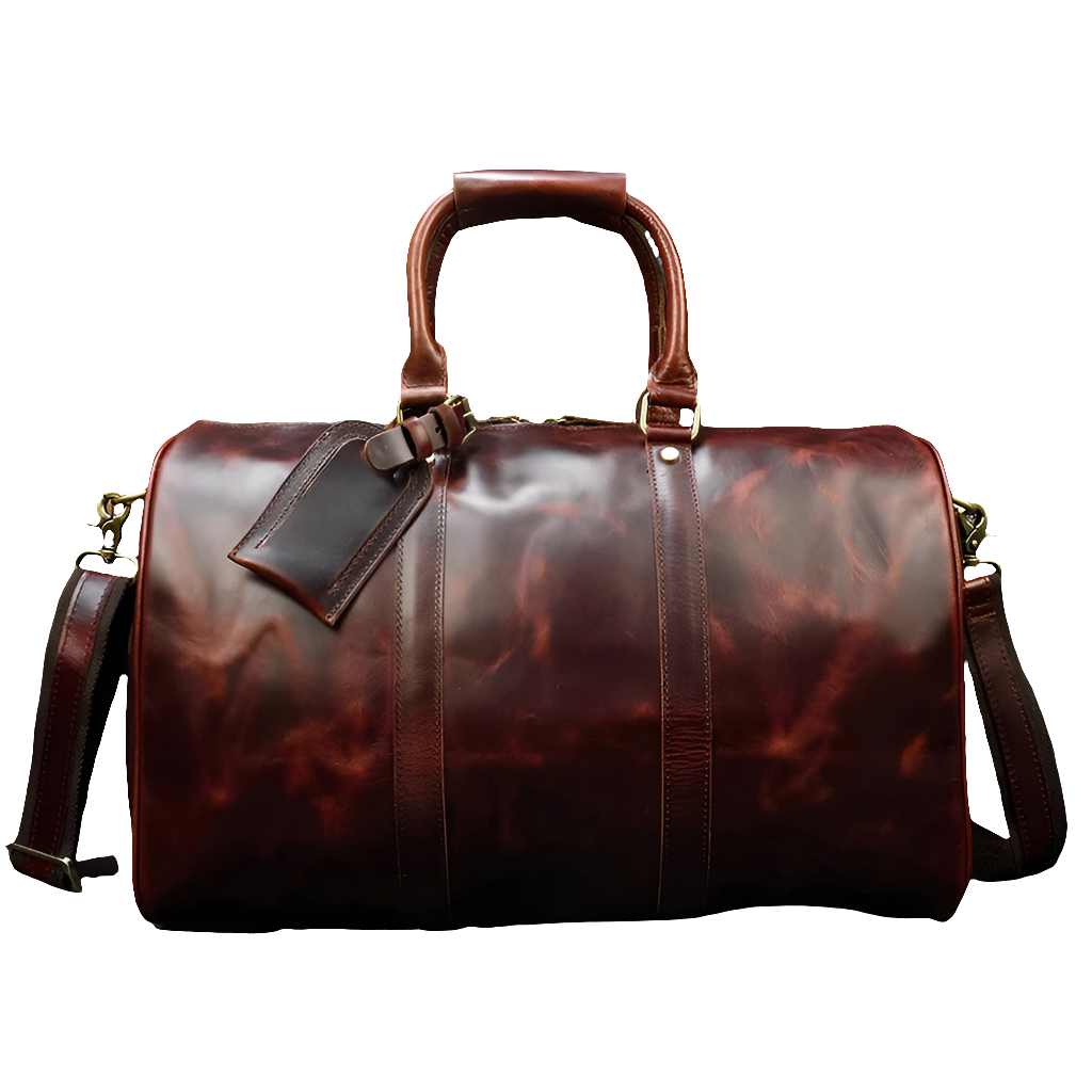 Mala de Viagem de Couro Legítimo –  Prime All Red