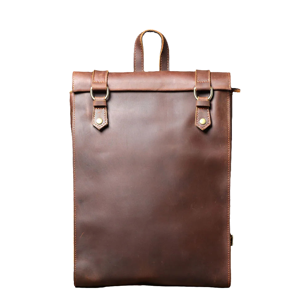 Mochila Masculina de Couro Executiva para Laptop – Modelo Vintage!