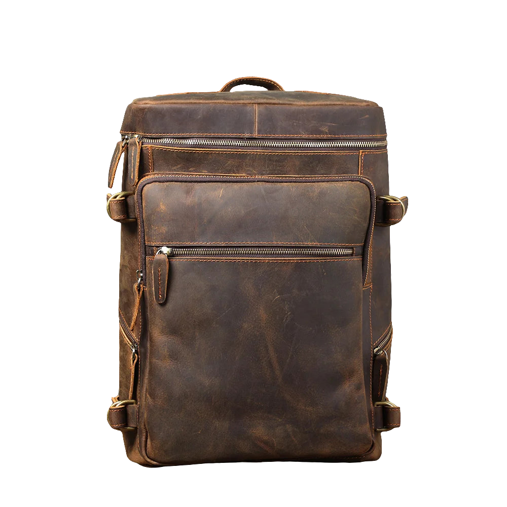 Mochila de Couro Legítimo Prime Traveller
