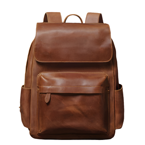 Mochila de Couro Genuíno Vintage Prime