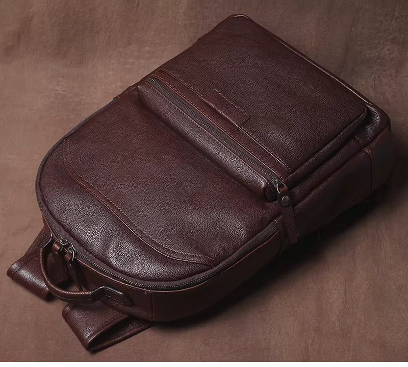 Mochila de Couro Exclusiva Prime Elite