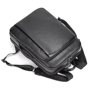Mochila de Viagem em Couro Legítimo 16 Polegadas