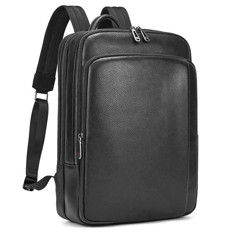 Mochila de Viagem em Couro Legítimo 16 Polegadas