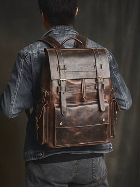 Mochila de Couro Genuíno Edição Prime Vanguard