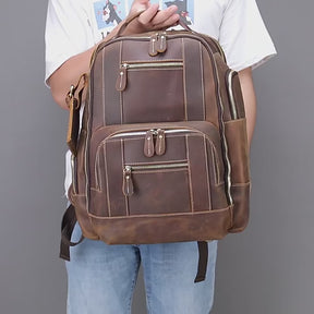 Mochila de Couro para Notebook – Modelo Big Confort