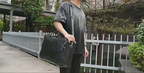 Pasta Masculina de Couro Legítimo 17 polegadas para Notebook !