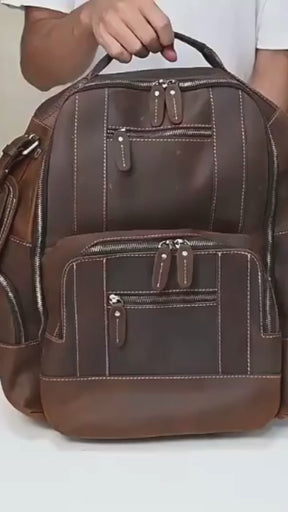 Mochila de Couro para Notebook – Modelo Big Confort