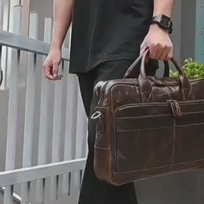 Maleta Masculina de Couro Legítimo – Modelo Prime