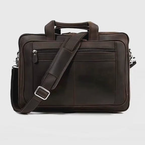Pasta Masculina de Couro Genuíno 17 polegadas para notebook!