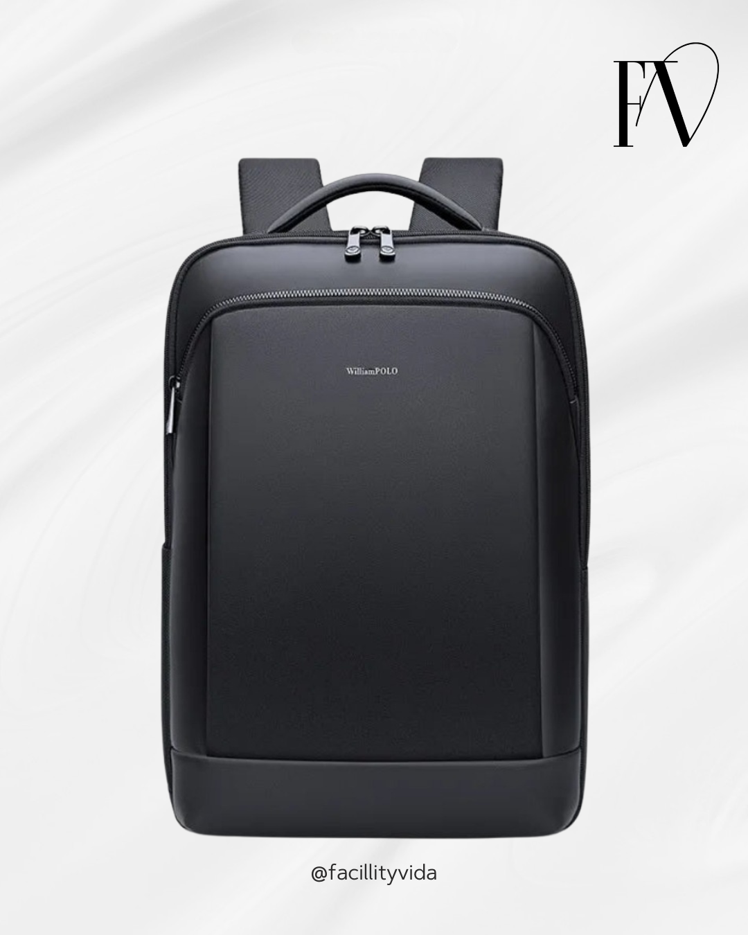 Mochila Executiva Masculina William Polo de Couro Premium para Notebook!