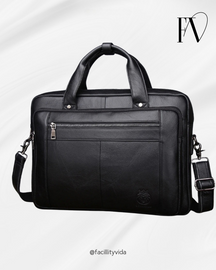 Pasta de Couro Masculina para Notebook – Modelo Executivo Cowhide