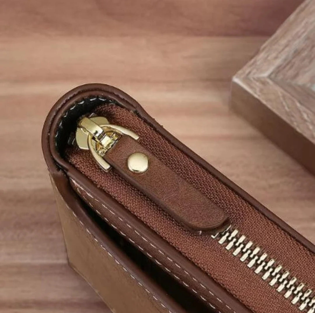 Carteira Masculina de Couro Minimal Premium