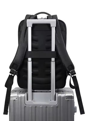 Mochila de Couro Legítimo Impermeável para Notebook
