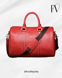 Mala Executiva de Couro Genuíno – Modelo Streamlined