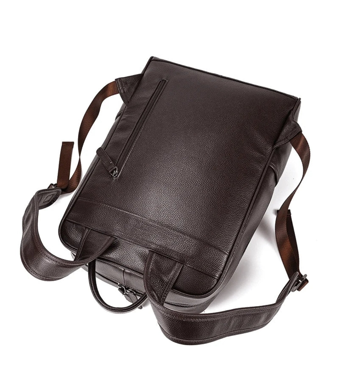 Mochila Executiva de Couro Legítimo Premium – Modelo Paris