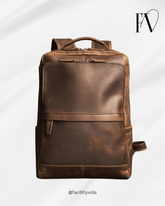 Mochila de Couro para Notebook – Modelo Vintage