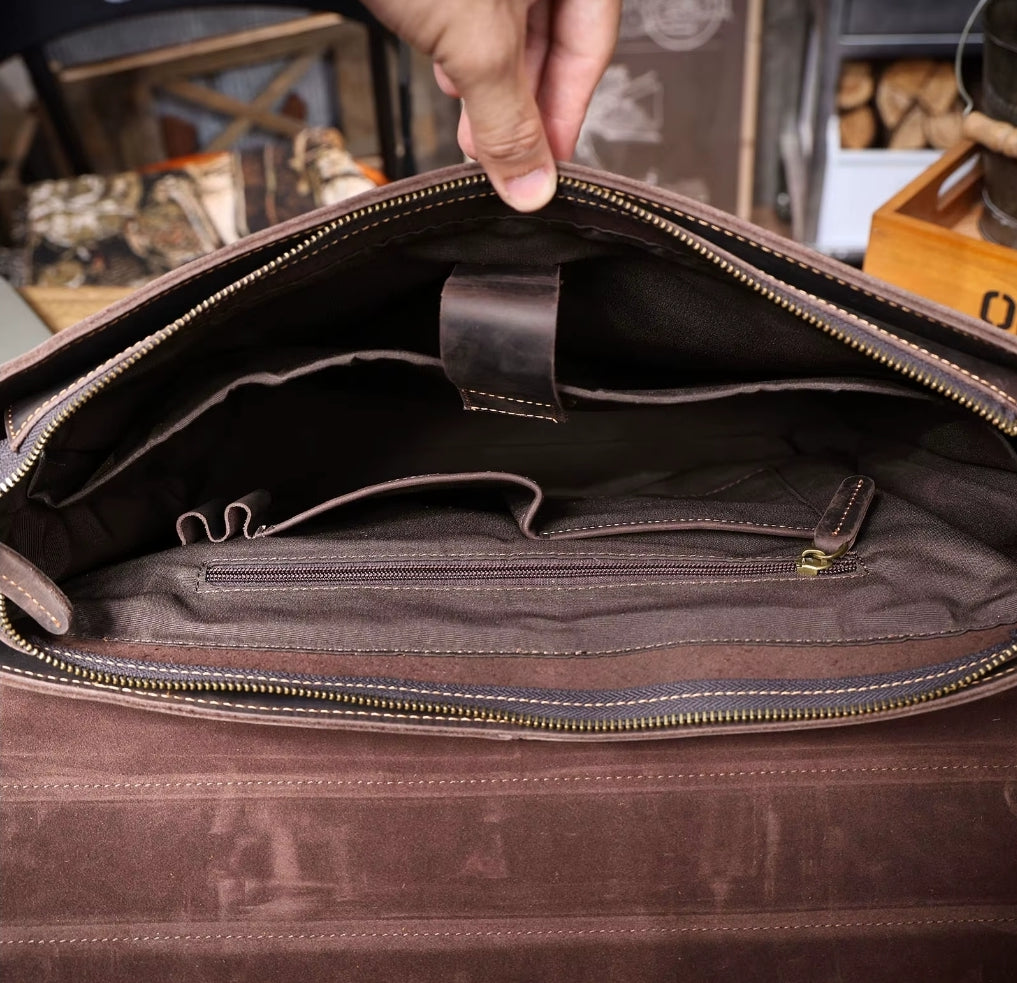 Pasta Masculina Executiva de Couro Legítimo – Modelo Prime