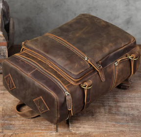 Mochila de Couro Legítimo Prime Traveller
