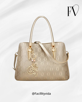 Bolsa Tote Feminina de Couro Rachado - Linha Foxer