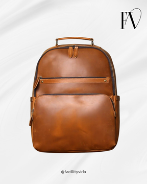 Mochila em Couro Legítimo Vintage Prime