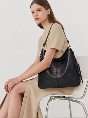 Bolsa Feminina de Couro Impermeável - Modelo Tote + Carteira de Brinde!