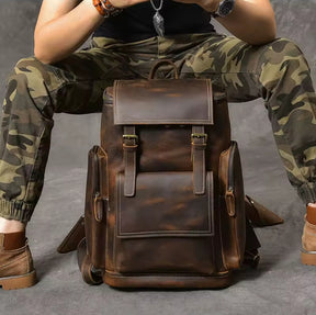 Mochila Masculina de Couro Legítimo para Notebook – Modelo Horse!