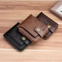 Carteira Masculina de Couro Minimal Premium