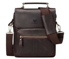 Bolsa Transversal Masculina de Couro Legítimo – Modelo Humerpaul