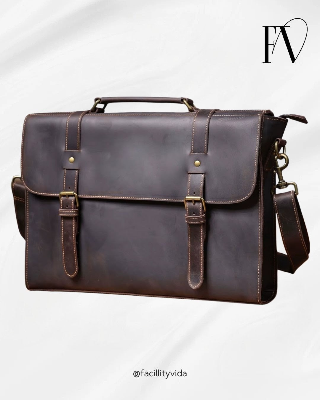 Pasta Masculina Executiva de Couro Legítimo – Modelo Prime