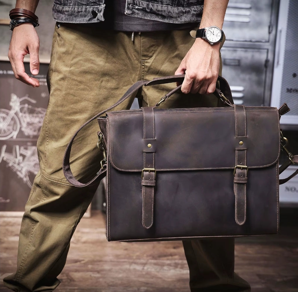 Pasta Masculina Executiva de Couro Legítimo – Modelo Prime